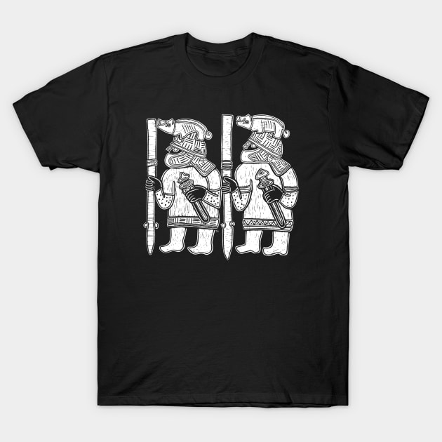 Norse Boar Warriors from the Torslunda Plates T-Shirt by LaForma